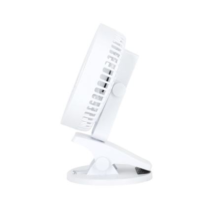 Ventilador de mesa recargable con clip VIENTO 6W/5V 2000 mAh blanco