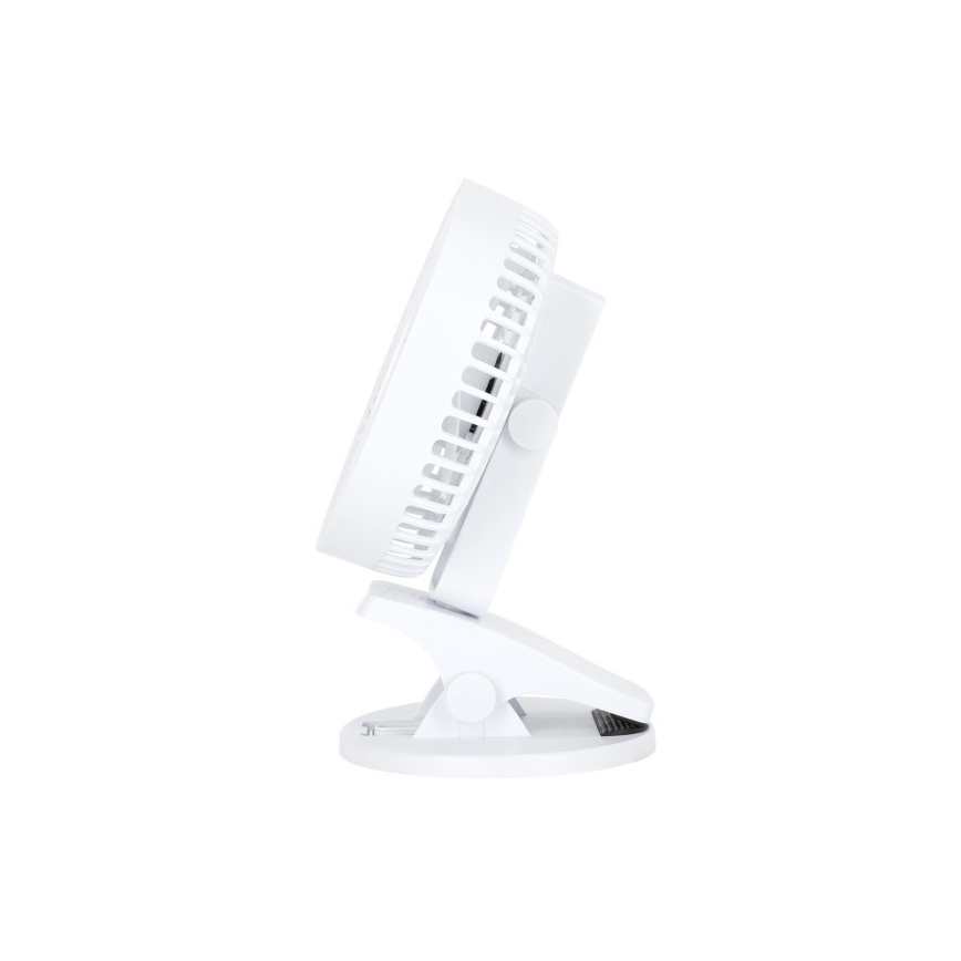 Ventilador de mesa recargable con clip VIENTO 6W/5V 2000 mAh blanco