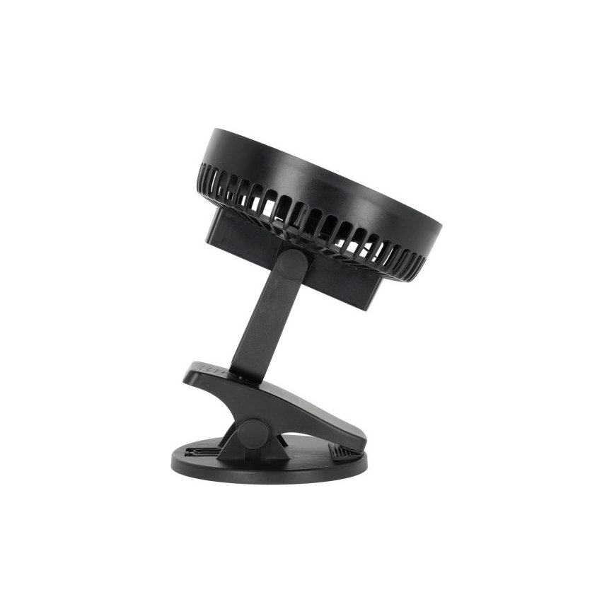 Ventilador de mesa recargable con clip VIENTO 6W/5V 2000 mAh negro