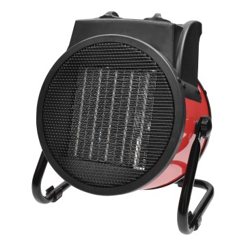 Ventilador de pie con elemento calefactor cerámico 3000W/230V negro
