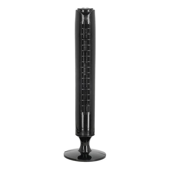 Ventilador de pie LISSE 45W/230V 91,4 cm negro + control remoto