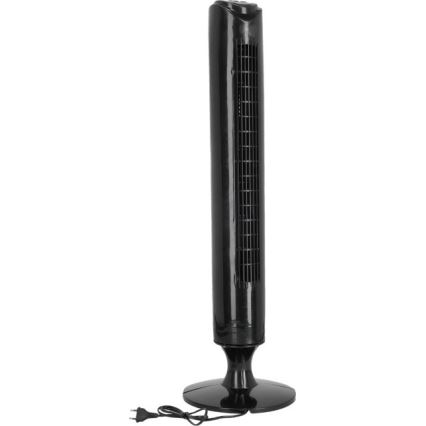 Ventilador de pie LISSE 45W/230V 91,4 cm negro + control remoto