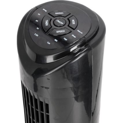 Ventilador de pie LISSE 45W/230V 91,4 cm negro + control remoto
