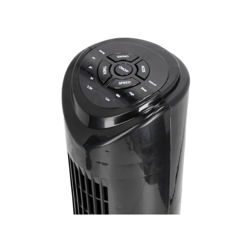 Ventilador de pie LISSE 45W/230V 91,4 cm negro + control remoto