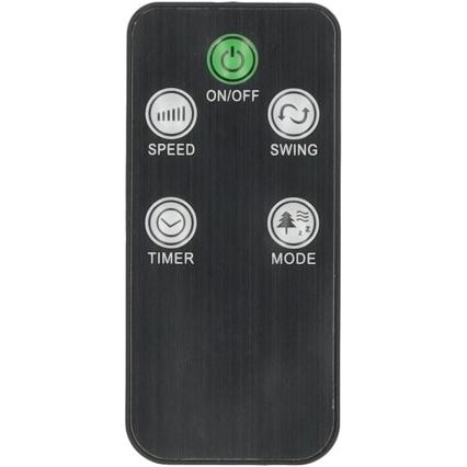 Ventilador de pie LISSE 45W/230V 91,4 cm negro + control remoto