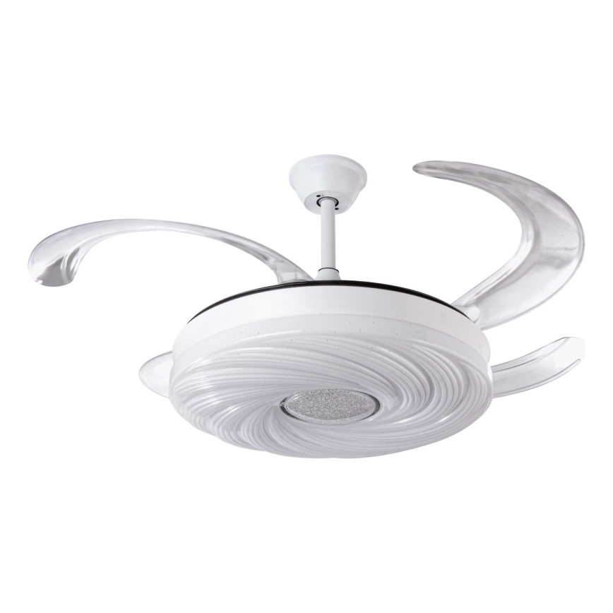 Ventilador de techo LED regulable LED/60W/230V 3000-6000K diá. 50 cm blanco + control remoto