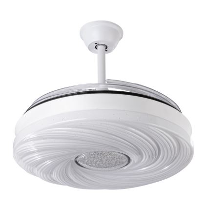 Ventilador de techo LED regulable LED/60W/230V 3000-6000K diá. 50 cm blanco + control remoto