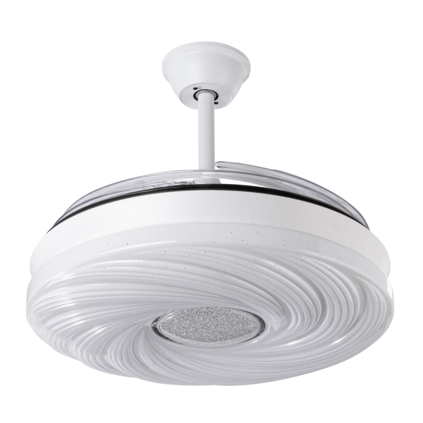 Ventilador de techo LED regulable LED/60W/230V 3000-6000K diá. 50 cm blanco + control remoto