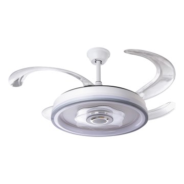 Ventilador de techo LED regulable LED/70W/230V 3000-6000K diá. 50 cm blanco + control remoto