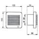 Ventilador para baño EDM-100 17W/230V IP44