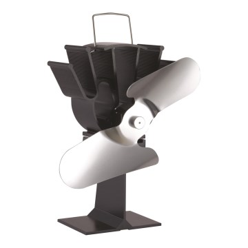 Ventilador para chimenea 19,3x20,5 cm antracita/cromo brillante
