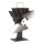 Ventilador para chimenea 19,3x20,5 cm antracita/cromo brillante