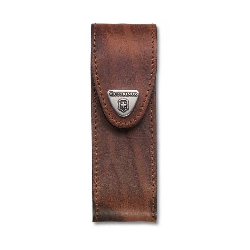 Victorinox - Funda de cuero para navaja de bolsillo 11,1 cm marrón