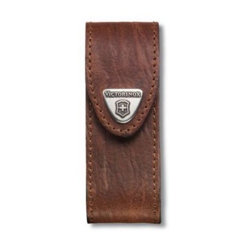 Victorinox - Funda de cuero para navaja de bolsillo 9,1 cm marrón