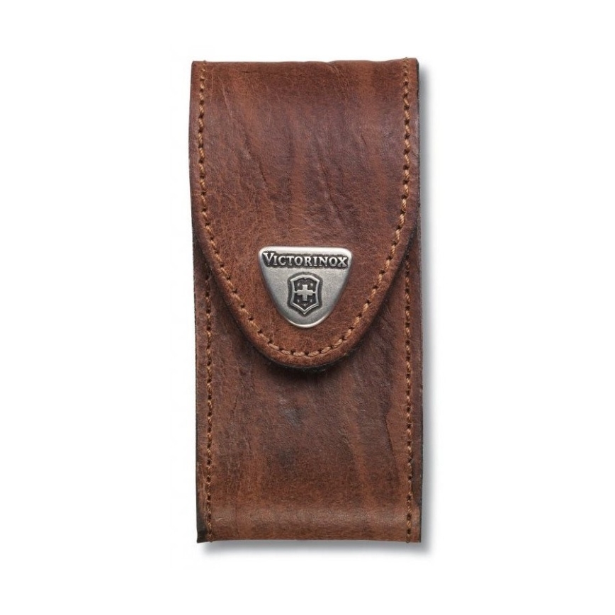 Victorinox - Funda de cuero para navaja de bolsillo 9,1 cm marrón