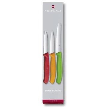 Victorinox - Juego de cuchillos de cocina para verduras 3 pz mezcla de colores