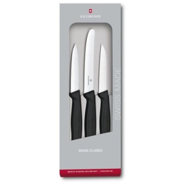 Victorinox - Juego de cuchillos de cocina para verduras 3 pz negro