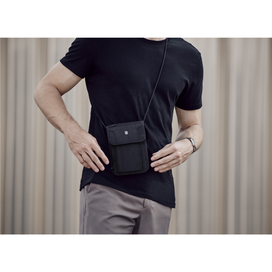 Victorinox - Maletín de viaje con bandolera negro