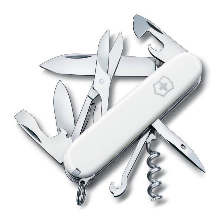 Victorinox - Navaja de bolsillo multifuncional 9,1 cm/14 funciones blanco