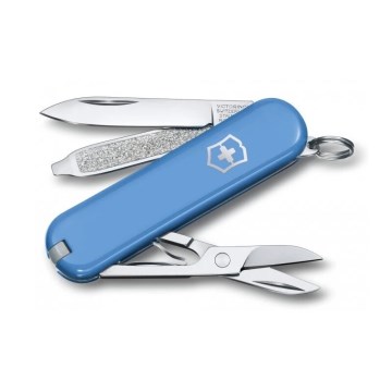 Victorinox - Navaja de bolsillo multifuncional CLASSIC SD 5,8 cm/7 funciones azul claro