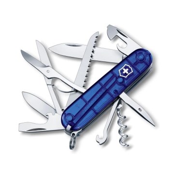 Victorinox - Navaja de bolsillo multifuncional HUNTSMAN 9,1 cm/15 funciones azul