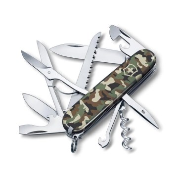 Victorinox - Navaja de bolsillo multifuncional HUNTSMAN 9,1 cm/15 funciones camuflaje