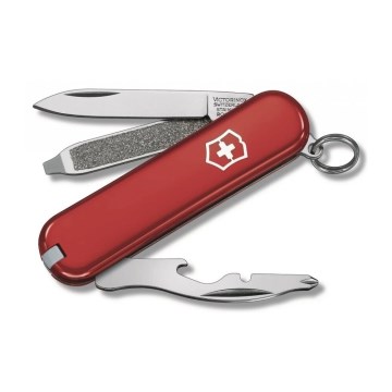 Victorinox - Navaja de bolsillo multifuncional RALLY 5,8 cm/9 funciones rojo