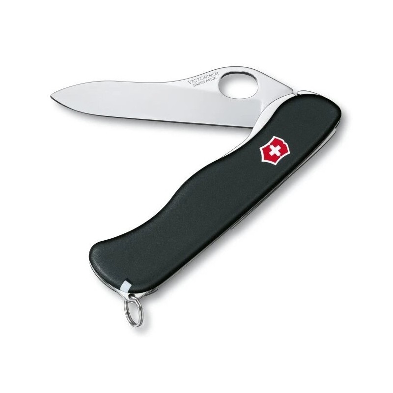 Victorinox - Navaja de bolsillo multifuncional SENTINEL CLIP 11,1 cm/4 funciones negro
