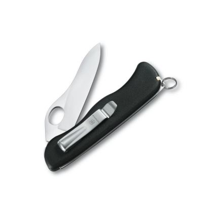 Victorinox - Navaja de bolsillo multifuncional SENTINEL CLIP 11,1 cm/4 funciones negro