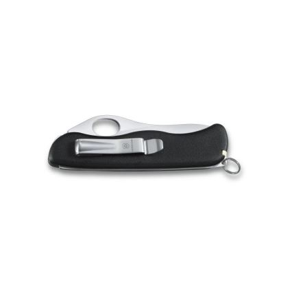 Victorinox - Navaja de bolsillo multifuncional SENTINEL CLIP 11,1 cm/4 funciones negro
