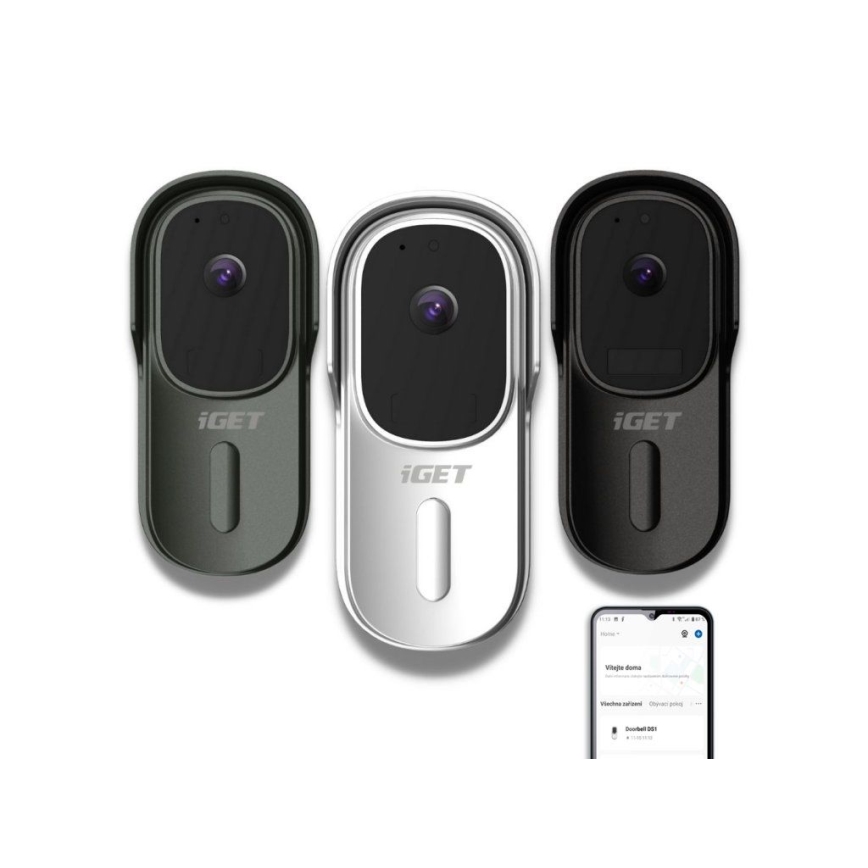 Vídeo timbre con sensor de movimiento Full HD 1080p IP65 Wi-Fi blanco + altavoz