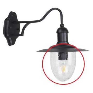 Vidrio de recambio para aplique TANGIA E27