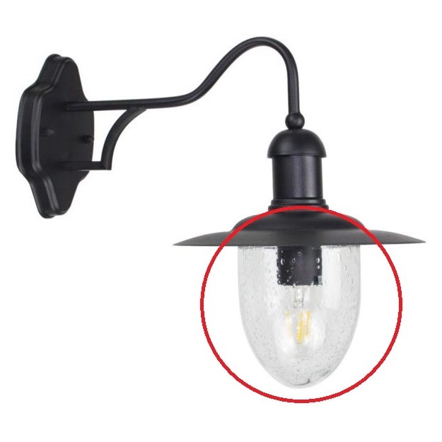 Vidrio de recambio para aplique TANGIA E27
