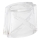 Vidrio de repuesto para lámpara de araña E14 10x12 cm blanco
