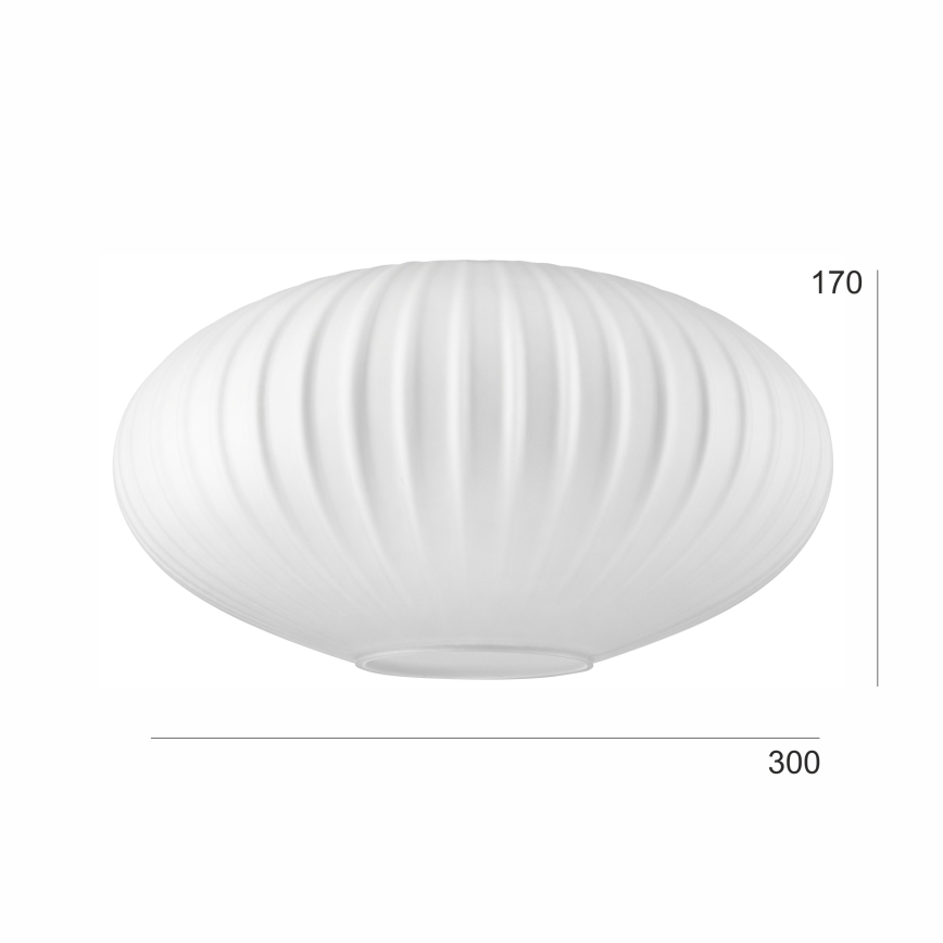 Vidrio de repuesto para lámpara de araña HARMA E27 17x30 cm blanco