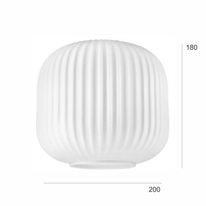 Vidrio de repuesto para lámpara de araña HARMA E27 18x20 cm blanco