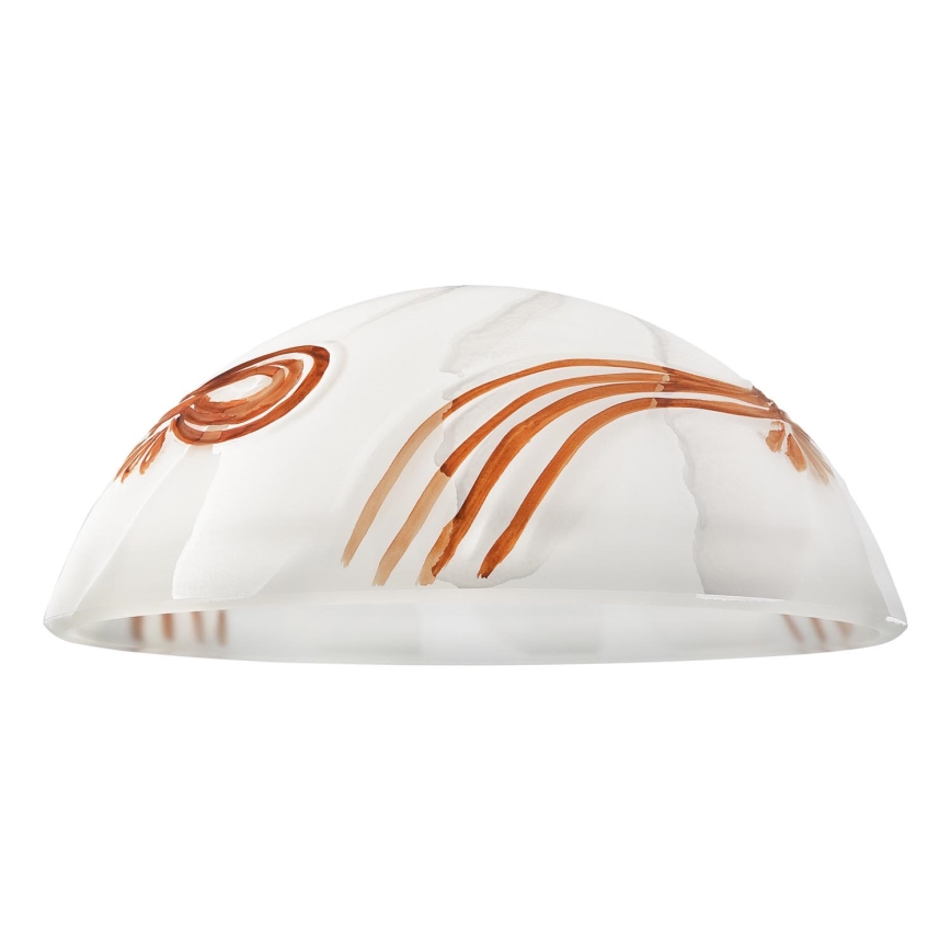 Vidrio de repuesto para lámpara de araña SFERA E27 120x300 mm blanco/naranja