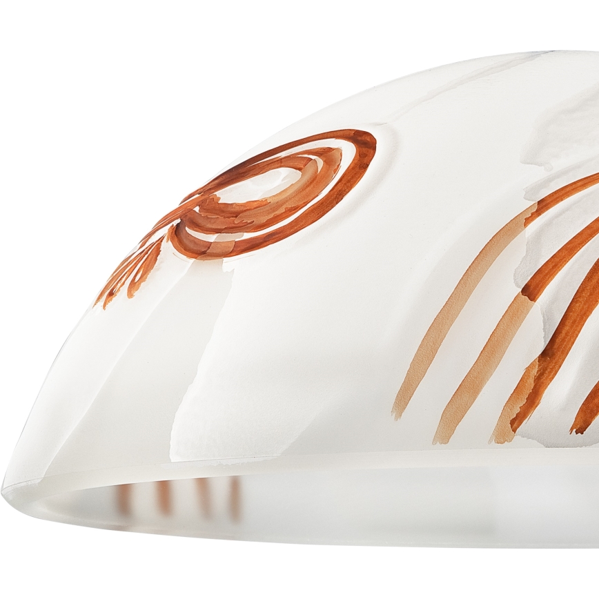 Vidrio de repuesto para lámpara de araña SFERA E27 120x300 mm blanco/naranja