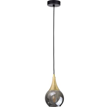 Vidrio de repuesto para lámpara de araña LACRIMA SMOKY E27 diá. 15 cm negro Ahumado