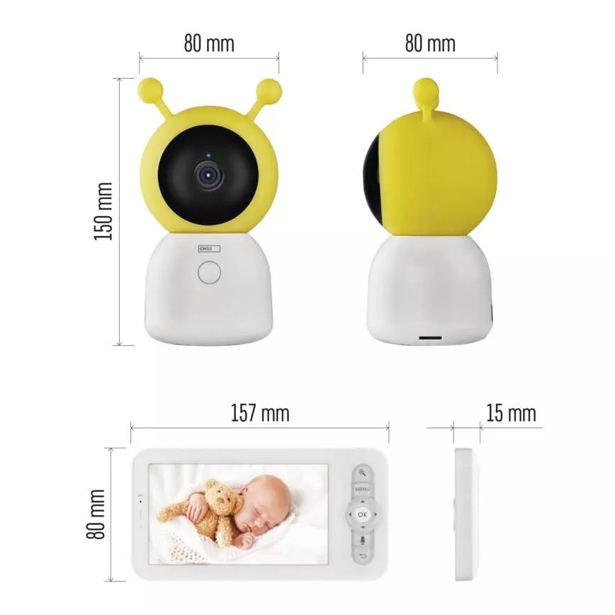 Vigilabebés GoSmart 5V Wi-Fi Tuya