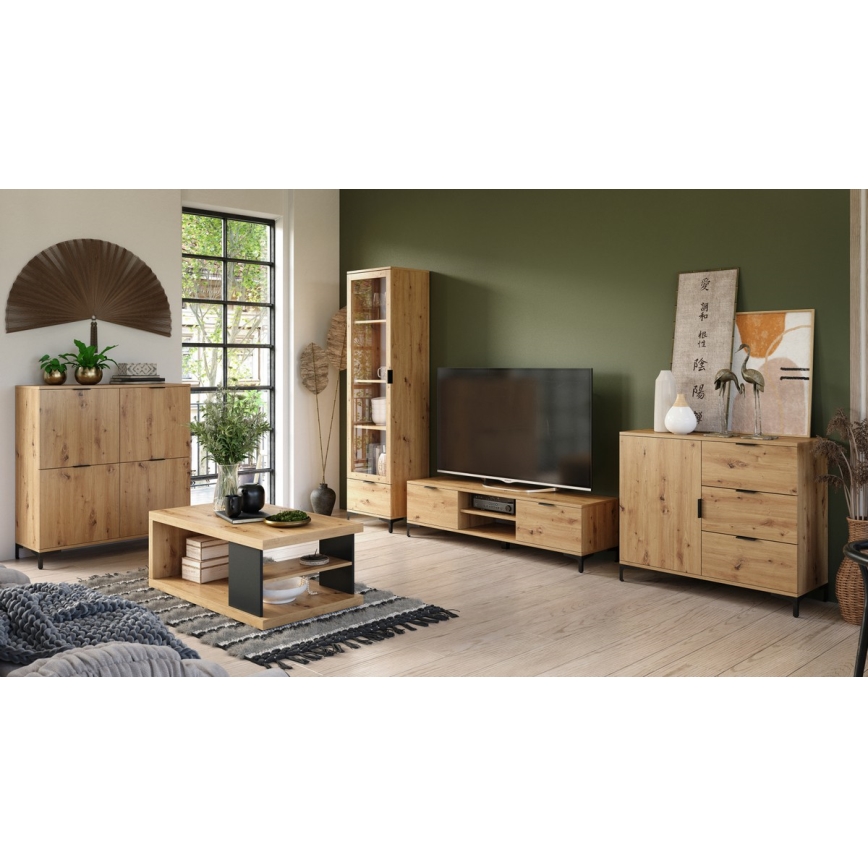 Vitrina LORA roble artisan
