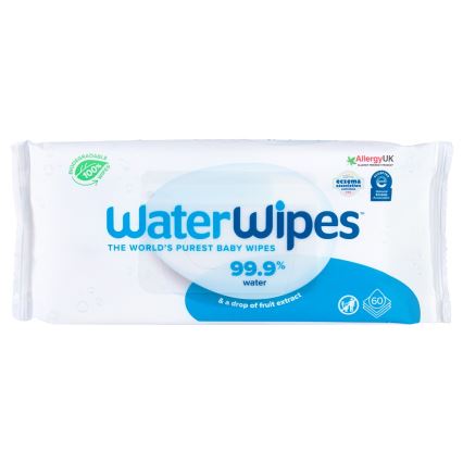 WaterWipes - SET 9x Toallitas húmedas sin plástico 60 uds (540 uds)