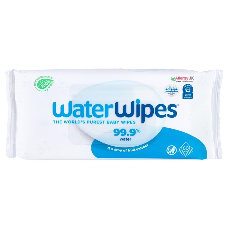 WaterWipes - SET 9x Toallitas húmedas sin plástico 60 uds (540 uds)