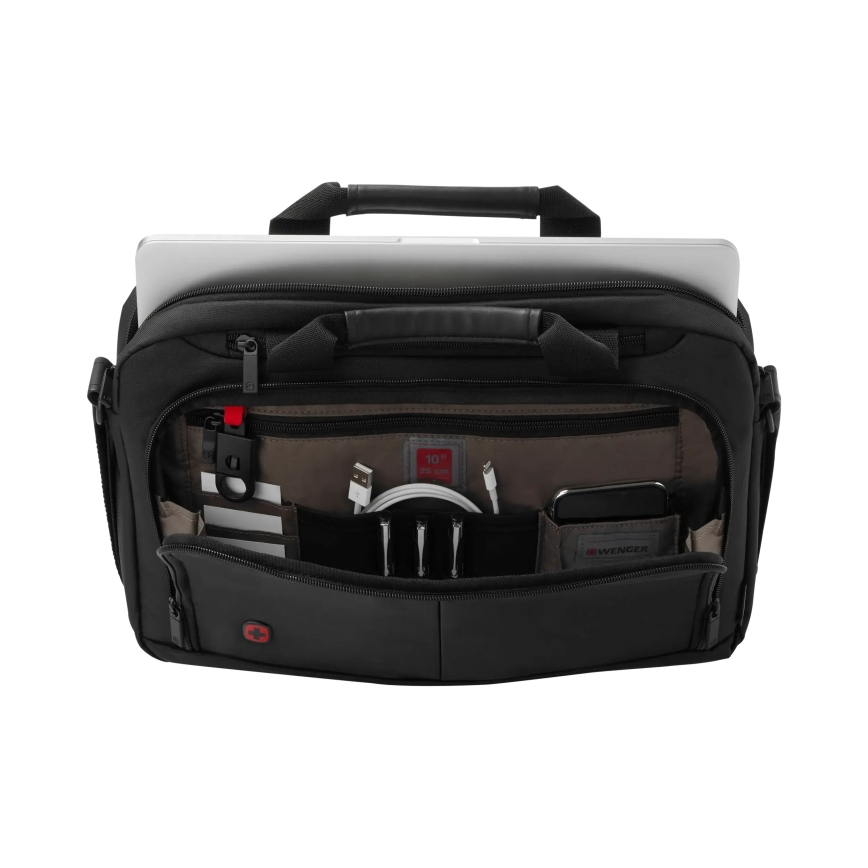 Wenger - Bolsa para portátil 5 l 14" con bolsillo para tableta 10" Source negro