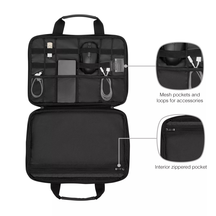 Wenger - Bolsa para portátil 6 l 14" Guyde negro