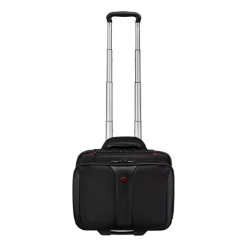 Wenger - Maleta de viaje con ruedas 25 l 17" + bolsa para portátil 15,6" Patriot negro