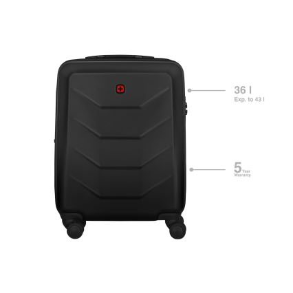 Wenger - Maleta de viaje con ruedas 36 l Prymo negro