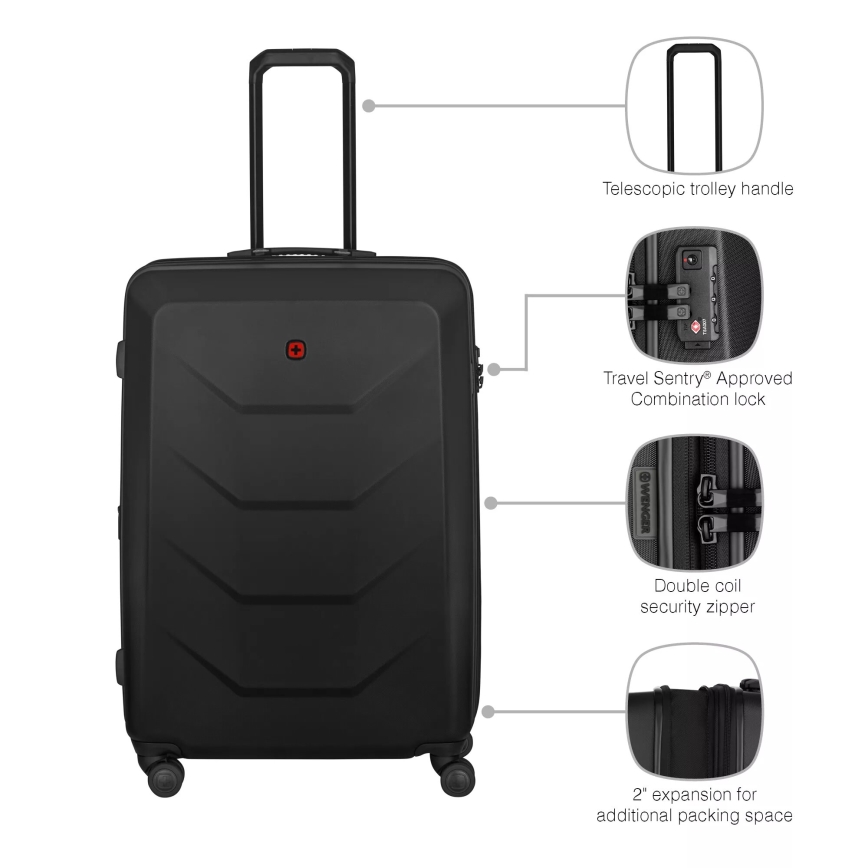 Wenger - Maleta de viaje con ruedas 93 l Prymo negro
