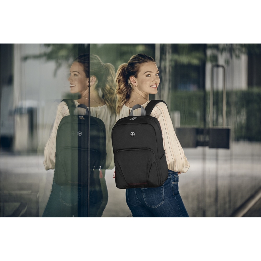 Wenger - Mochila para portátil 20 l 15,6" con bolsillo para tableta 10" Movimiento rojo