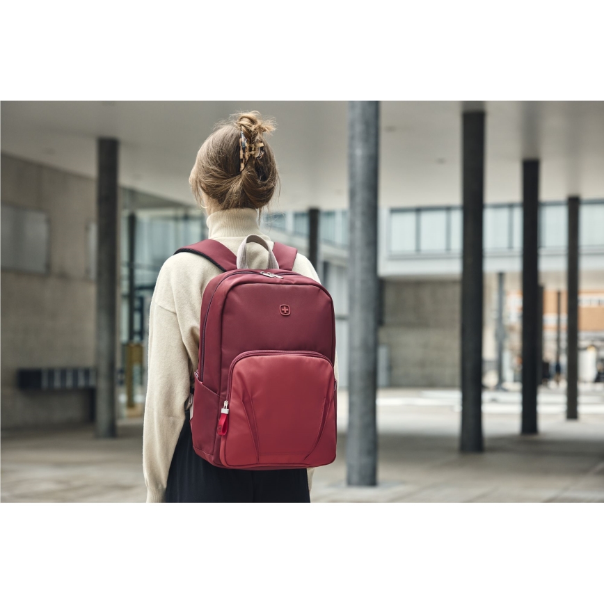 Wenger - Mochila para portátil 20 l 15,6" con bolsillo para tableta 10" Movimiento rojo